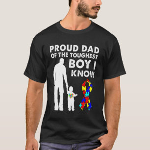 Autismus Bewusstsein Puzzle stolz Vater der härtes T-Shirt