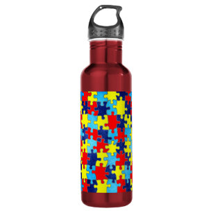 Autismus Bewusstsein-Puzzlespiel durch Shirley Trinkflasche