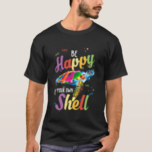 Autismus-Bewusstsein Regenbogen-Schildkröte Sei Gl T-Shirt