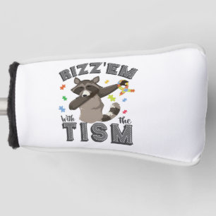 Autismus Bewusstsein Rizz'em mit dem Tism Opposum Golf Headcover