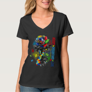 Autismus Bewusstsein Rose akzeptieren Liebe Autis T-Shirt