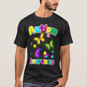 Autismus Bewusstsein Schmetterling Puzzleteile 1 T-Shirt