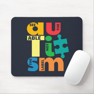 Autismus-Bewusstsein Seht die Fähigkeit, nicht das Mousepad