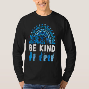 Autismus Bewusstsein Seien Sie freundlich Hand Sch T-Shirt