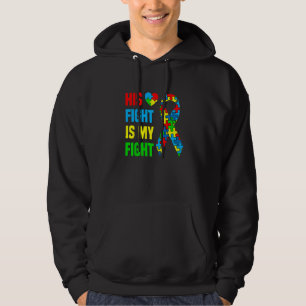 Autismus Bewusstsein, sein Kampf ist mein Kampf Va Hoodie