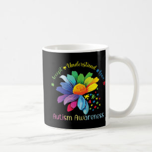Autismus Bewusstsein Sonnenblumen Akzeptanz verste Kaffeetasse