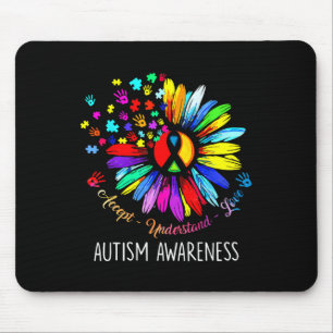 Autismus Bewusstsein Sonnenblumen Akzeptanz verste Mousepad