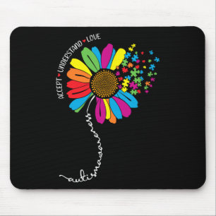 Autismus Bewusstsein Sonnenblumen Akzeptanz verste Mousepad