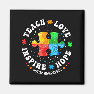 Autismus Bewusstsein Sped Teacher Lehrer Liebe Hop Magnet