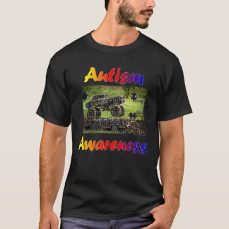 Autismus Bewusstsein spricht Monster Truck Jam Puz T-Shirt