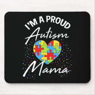 Autismus Bewusstsein stolz Mama Puzzle Herz Cool P Mousepad