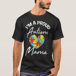 Autismus Bewusstsein stolz Mama Puzzle Herz Cool P T-Shirt
