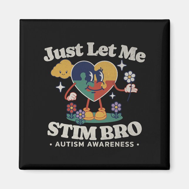 Autismus Bewusstsein Supportive Stimming Niedlich  Magnet (Vorne)
