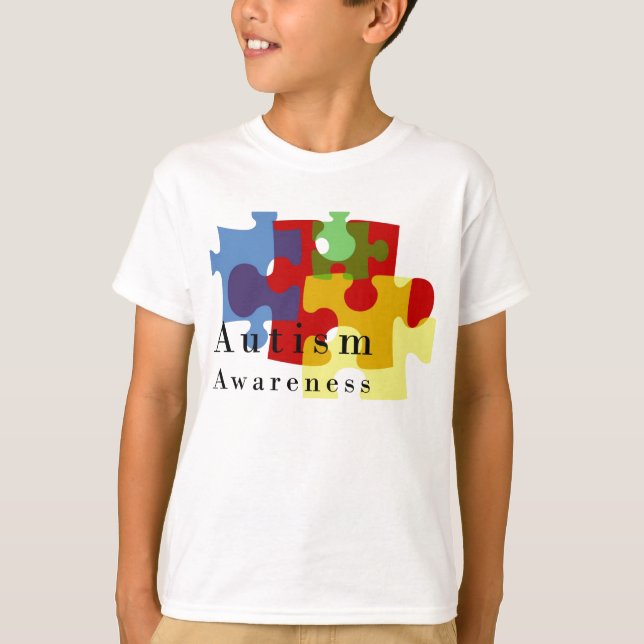 Autismus-Bewusstsein T-Shirt (Vorderseite)