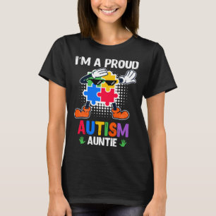 Autismus-Bewusstsein Tante Autistisches Kind Vielf T-Shirt