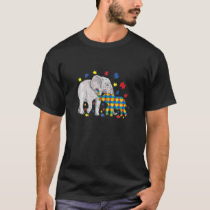 Autismus-Bewusstsein Tier Elefant Mutter Kinder Au T-Shirt