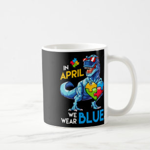 Autismus Bewusstsein Trex Dino Dinosaur Dinosaurus Kaffeetasse