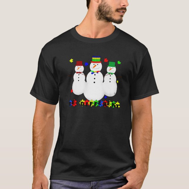 Autismus Bewusstsein - Übeles Weihnachtskraut kann T-Shirt (Vorderseite)