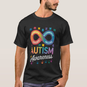 Autismus-Bewusstsein-Unendlichkeitssymbol Neurodiv T-Shirt