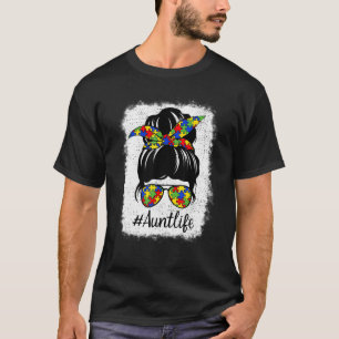 Autismus-Bewusstsein Unordentlicher Knoten Autie-T T-Shirt