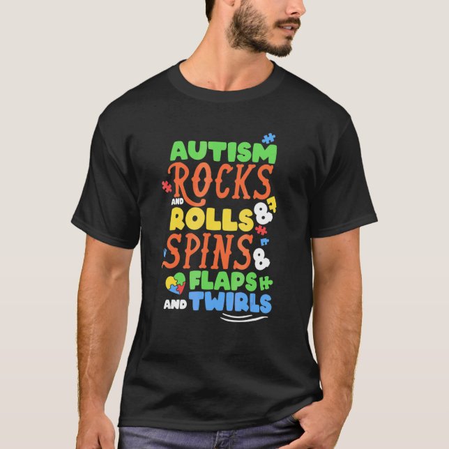 Autismus-Bewusstsein Unterstützen Autismus-Kinder  T-Shirt (Vorderseite)