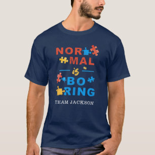 Autismus-Bewusstsein Unterstützung Normal ist lang T-Shirt