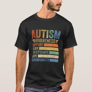 Autismus-Bewusstsein Unterstützungs-Care-Akzeptanz T-Shirt