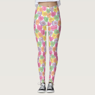 Autismus-Bewusstsein Valentins-Herz-Süßigkeiten-Sp Leggings