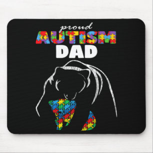 Autismus-Bewusstsein Vater Stolz auf Autismus Sohn Mousepad