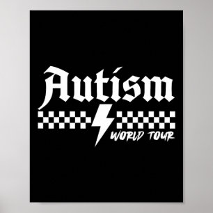 Autismus Bewusstsein Welt Autismus Tour ist ein kl Poster