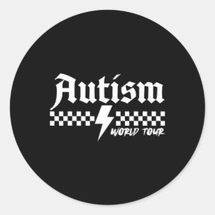 Autismus Bewusstsein Welt Autismus Tour ist ein kl Runder Aufkleber