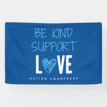 Autismus Bewusstsein zu unterstützen Liebe Banner-