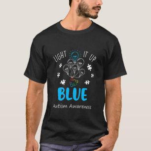 Autismus-Bewusstsein Zünde es Blau Männer Frauen K T-Shirt