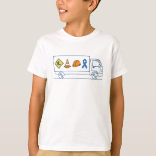 Autismus-Bewusstseins-Bau-LKW-Unterstützungsband T-Shirt