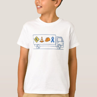 Autismus-Bewusstseins-Bau-LKW-Unterstützungsband T-Shirt