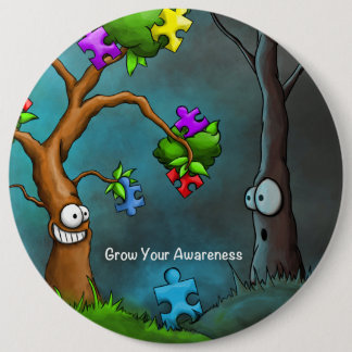 Autismus-Bewusstseins-Knopf Button