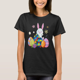 Autismus-Bewusstseins-Puzzle-Osterhase-Eier-Lustig T-Shirt
