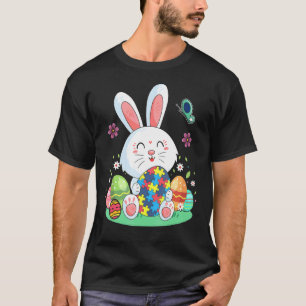 Autismus-Bewusstseins-Puzzle-Osterhase-Eier Ostern T-Shirt