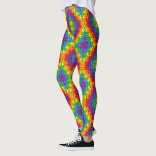 Autismus-Bewusstseins-Puzzle von EelKat Leggings