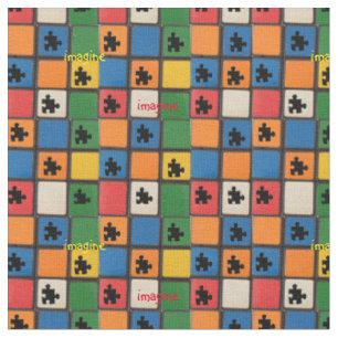 Autismus-Bewusstseins-Puzzlespiel bessert Mosaik Stoff