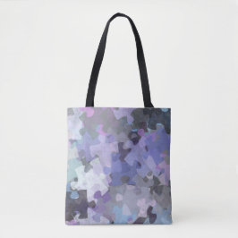 Autismus-Bewusstseins-Puzzlespiel-Collagen-Kunst Tasche