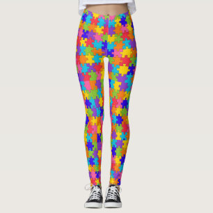 Autismus-Bewusstseins-Puzzlespiel-Stück-Leggings Leggings
