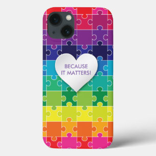 Autismus-Bewusstseins-Regenbogen-Puzzleteil Case-Mate iPhone Hülle
