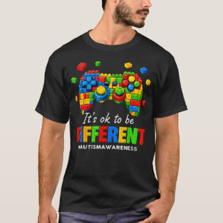 Autismus-Bewusstseins-Videospiel-Bausteine T-Shirt