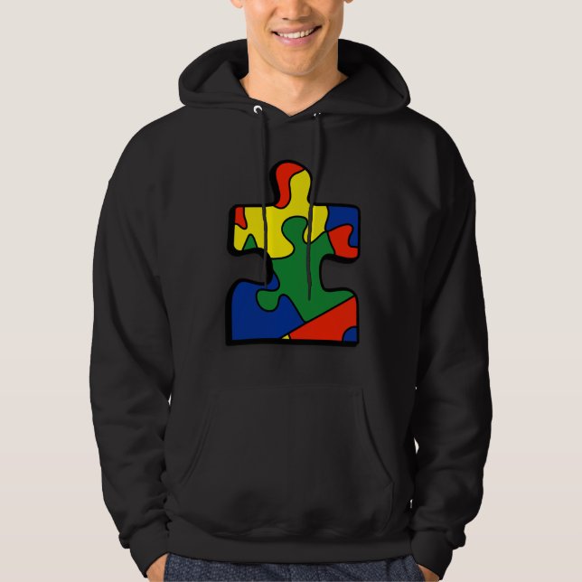 Autismus Bewusstseinsbildung farbenfroh Hoodie (Vorderseite)