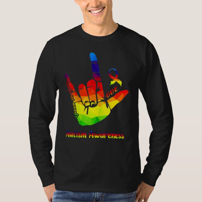Autismus Bewusstseinsbildung Liebe braucht keine W T-Shirt (Vorderseite)