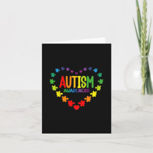 Autismus Bewusstseinsbildung Liebe Herz Puzzle Pie Karte
