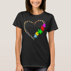 Autismus Bewusstseinsbildung Liebe Herz Puzzle Stü T-Shirt
