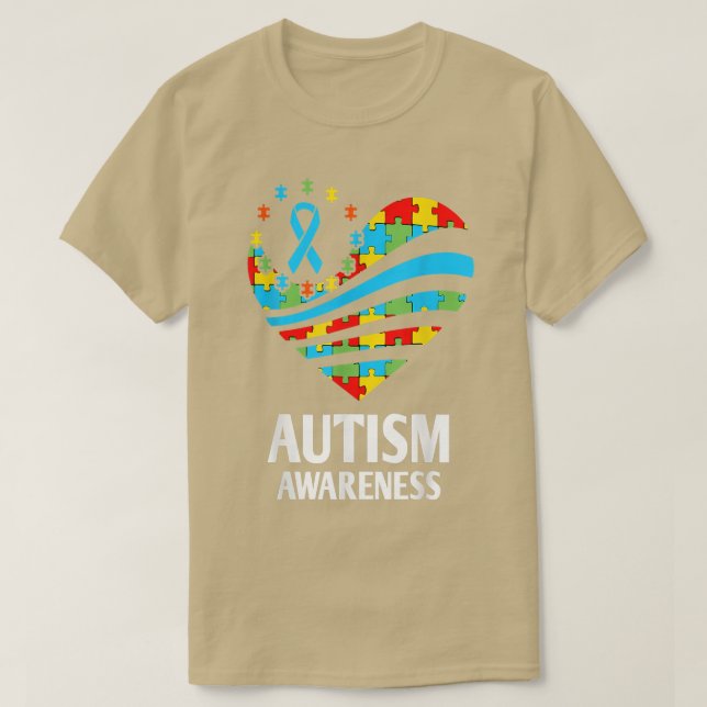 Autismus Bewusstseinsbildung Shirts Frauen Herzunt (Design vorne)