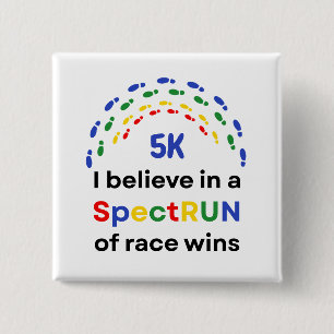 Autismus-Bewusstseinsmonat-Rennen Marathon Laufen Button